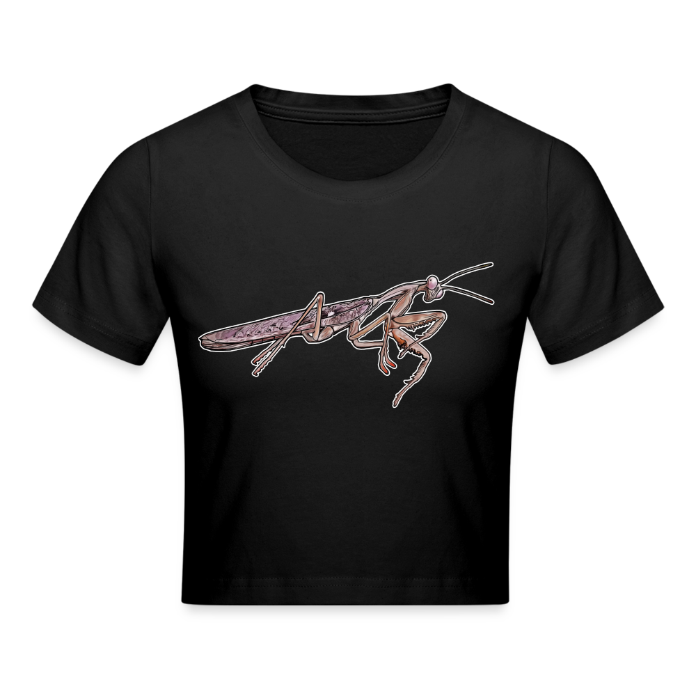 Crop T-Shirt Rhombodera kirbyi male - Schwarz