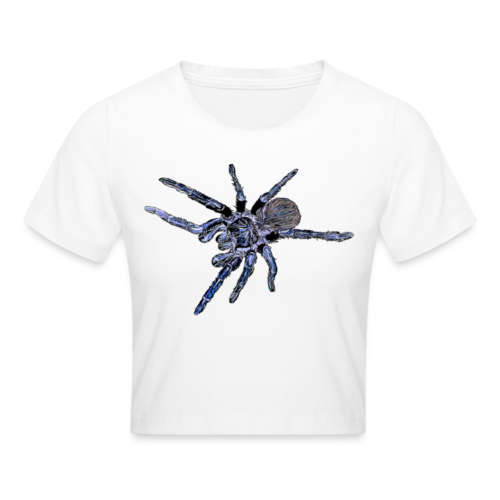 Crop T-Shirt Pterinopelma sazimai - weiß