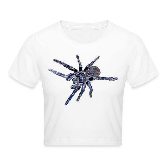 Crop T-Shirt Pterinopelma sazimai - weiß