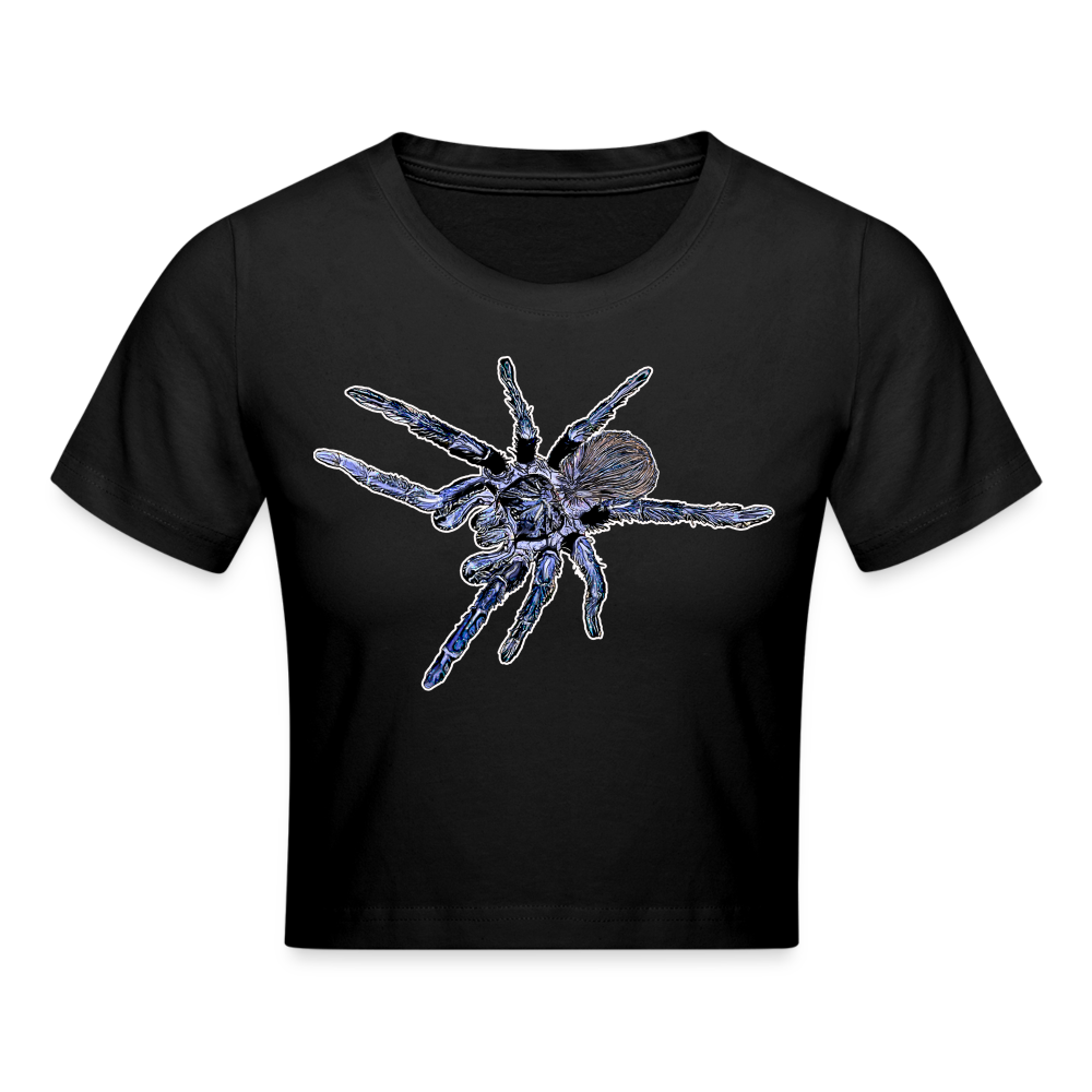Crop T-Shirt Pterinopelma sazimai - Schwarz