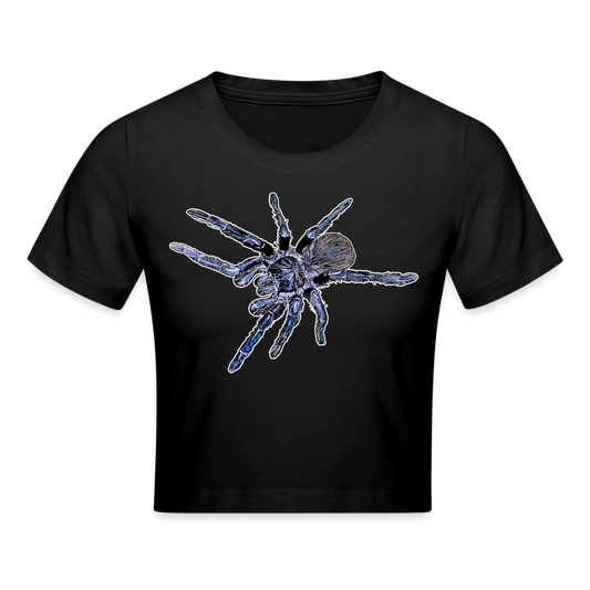 Crop T-Shirt Pterinopelma sazimai - Schwarz