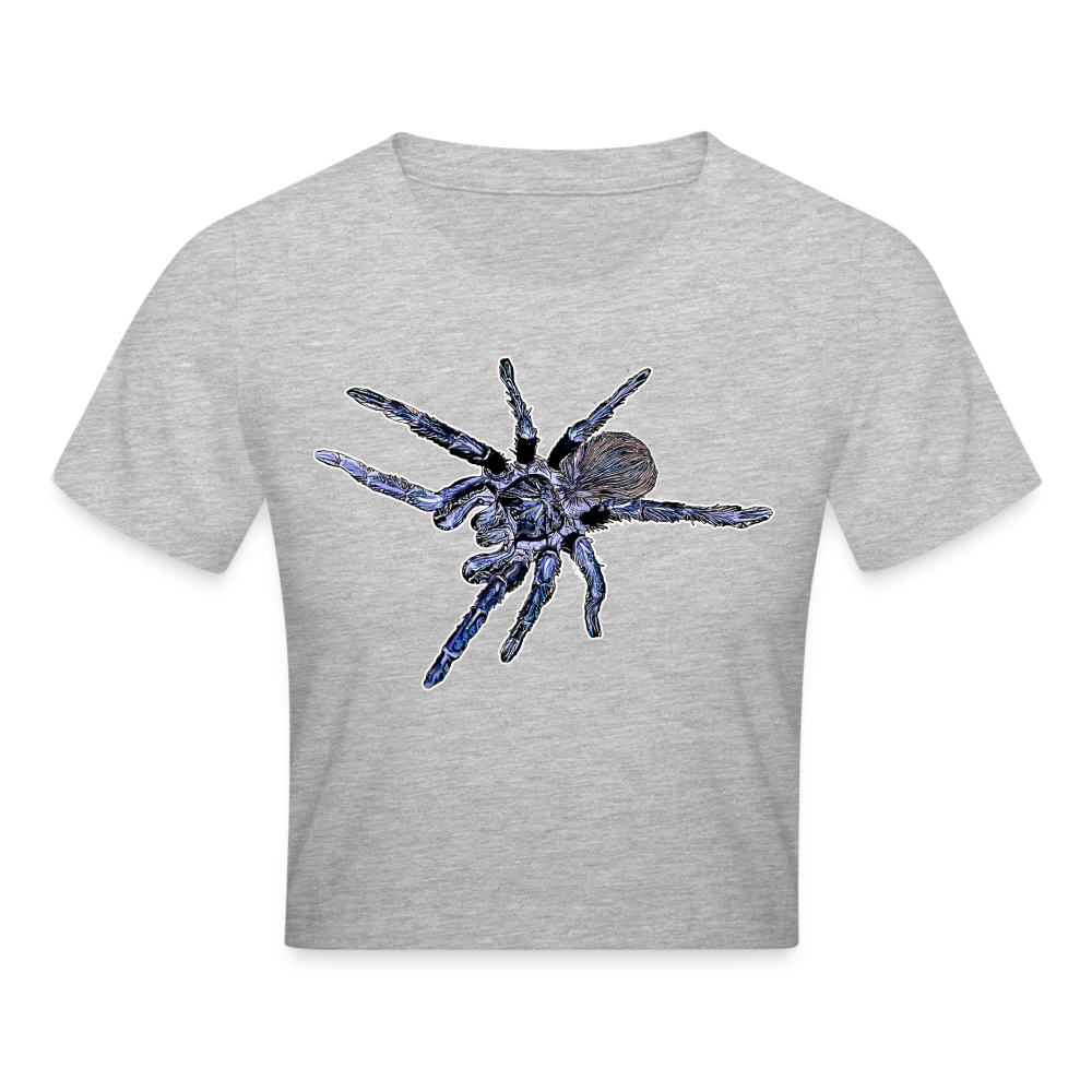Crop T-Shirt Pterinopelma sazimai - Grau meliert