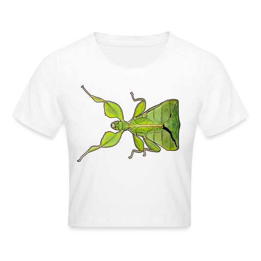 Crop T-Shirt Phyllium philippinicum female - weiß