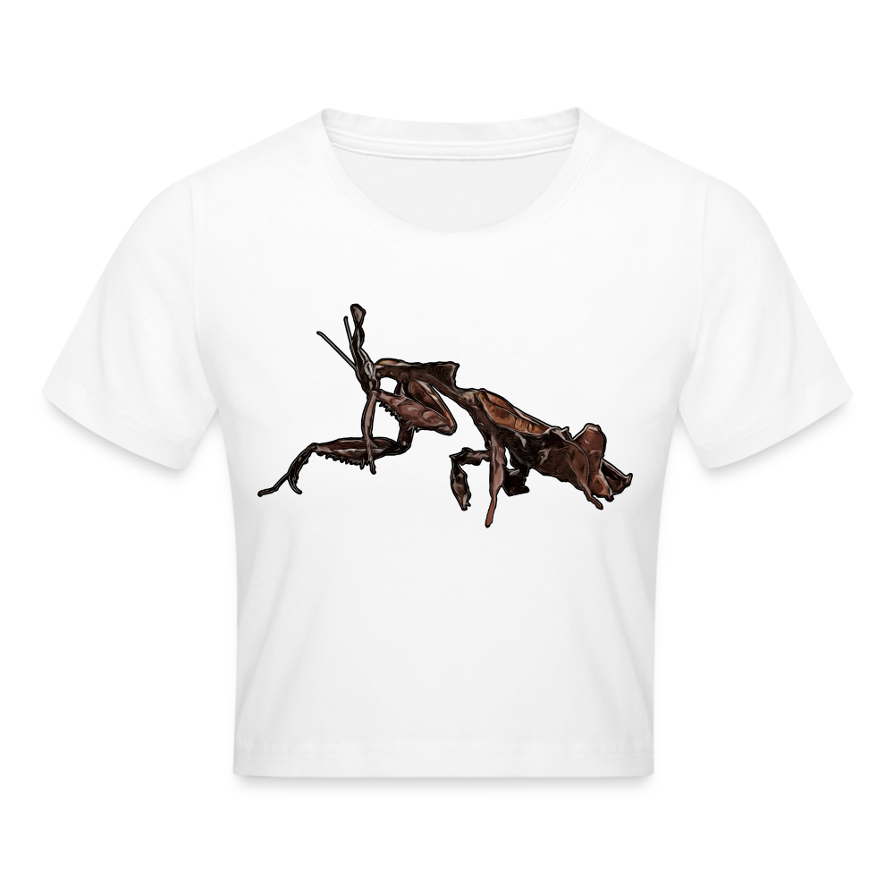 Crop T-Shirt Phyllocrania paradoxa female 2 - weiß