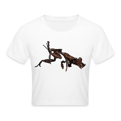 Crop T-Shirt Phyllocrania paradoxa female 2 - weiß