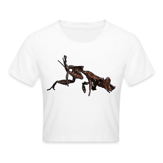 Crop T-Shirt Phyllocrania paradoxa female 2 - weiß