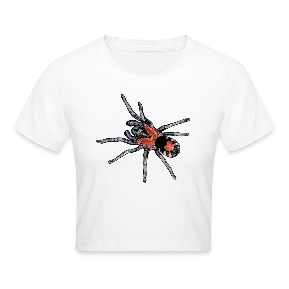 Crop T-Shirt Cyriocosmus elegans - weiß