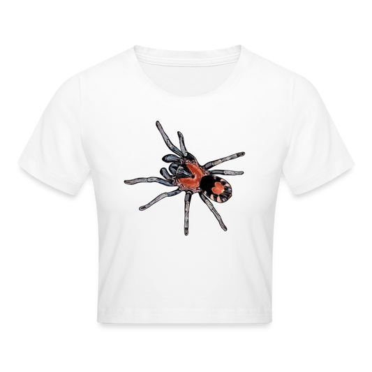 Crop T-Shirt Cyriocosmus elegans - weiß
