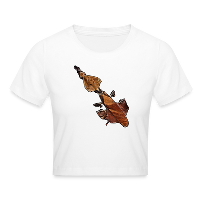 Crop T-Shirt Phyllocrania paradoxa female - weiß