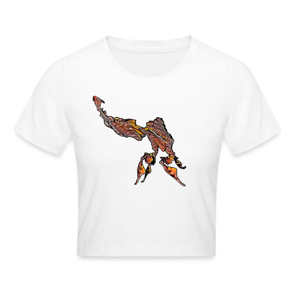 Crop T-Shirt Phyllocrania paradoxa male - weiß