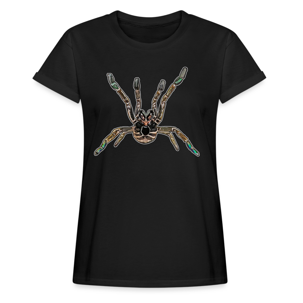 Frauen Oversized T-Shirt Pterinochilus murinus tcf - Schwarz