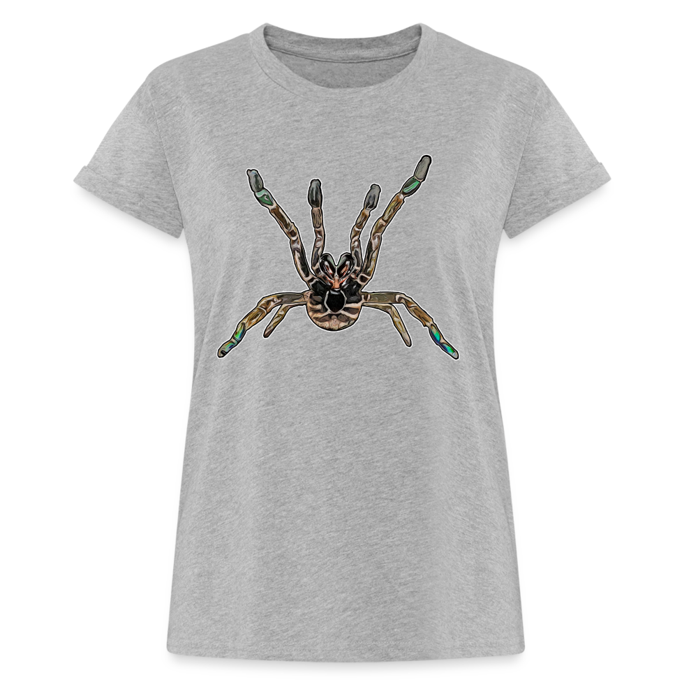 Frauen Oversized T-Shirt Pterinochilus murinus tcf - Grau meliert