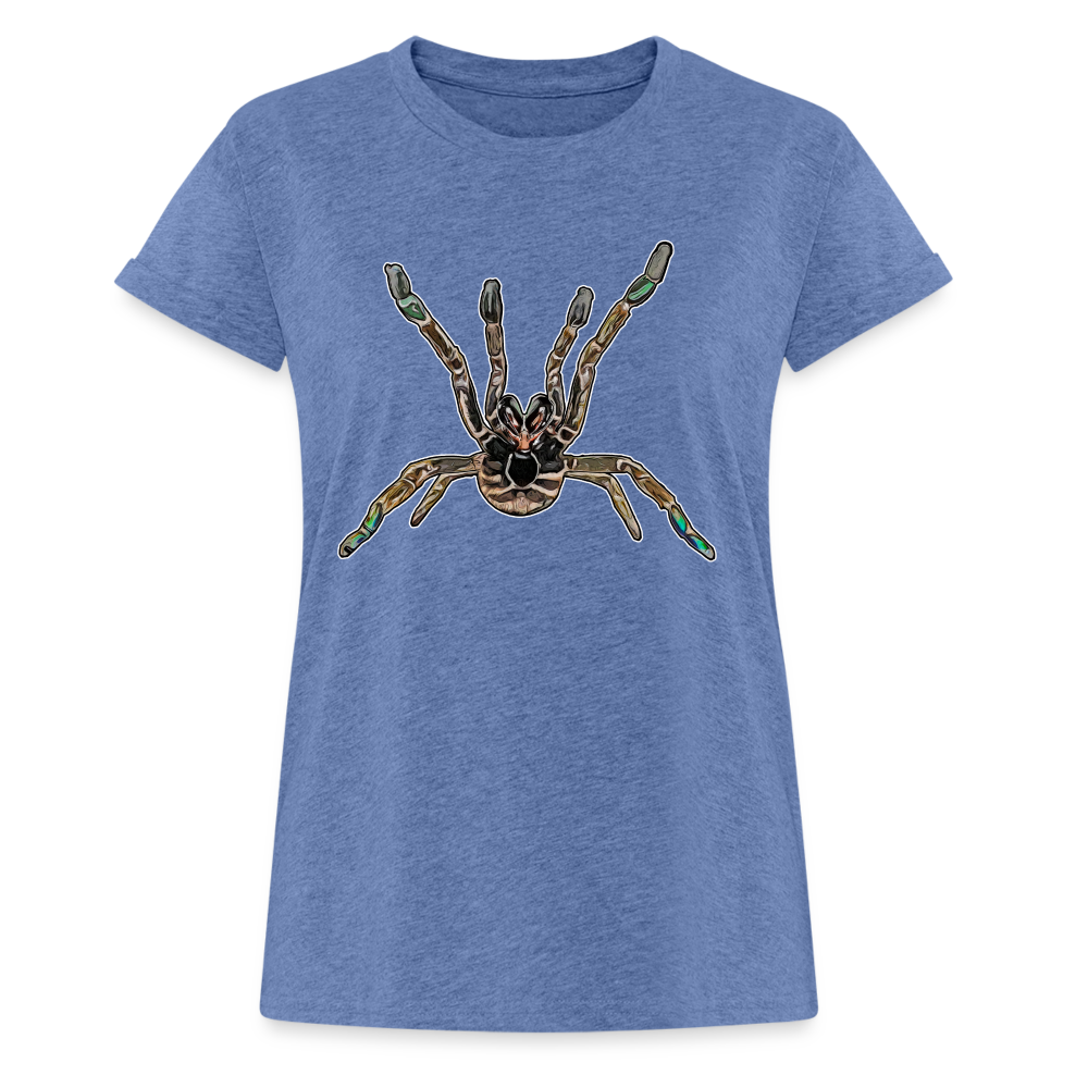 Frauen Oversized T-Shirt Pterinochilus murinus tcf - Denim meliert