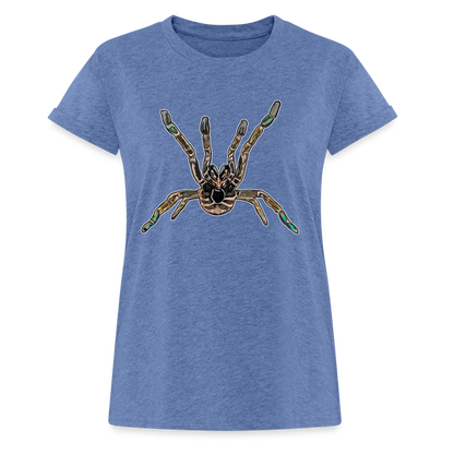 Frauen Oversized T-Shirt Pterinochilus murinus tcf - Denim meliert