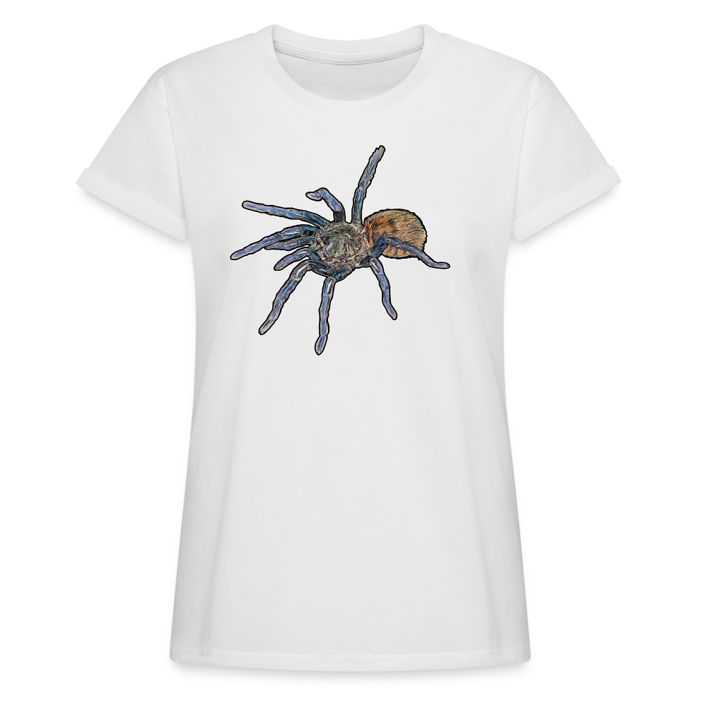 Frauen Oversized T-Shirt Chromatopelma cyaneopubescens - weiß
