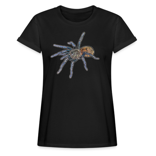 Frauen Oversized T-Shirt Chromatopelma cyaneopubescens - Schwarz