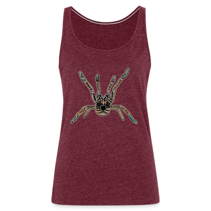 Frauen Tank Top Pterinochilus murinus tcf - Bordeauxrot meliert