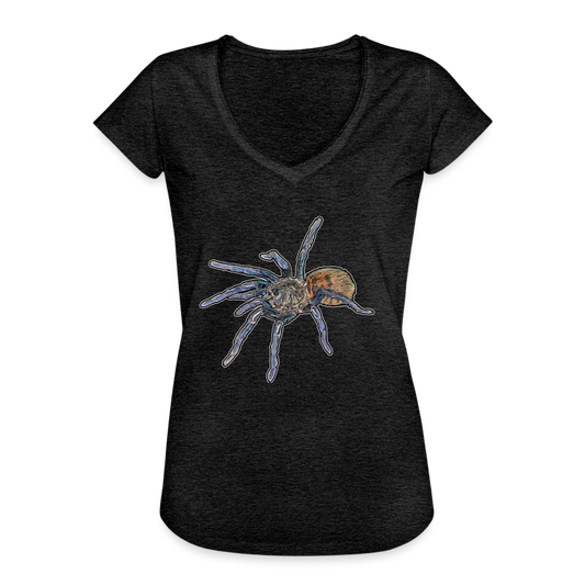 Frauen Vintage T-Shirt Chromatopelma cyaneopubescens - Anthrazit