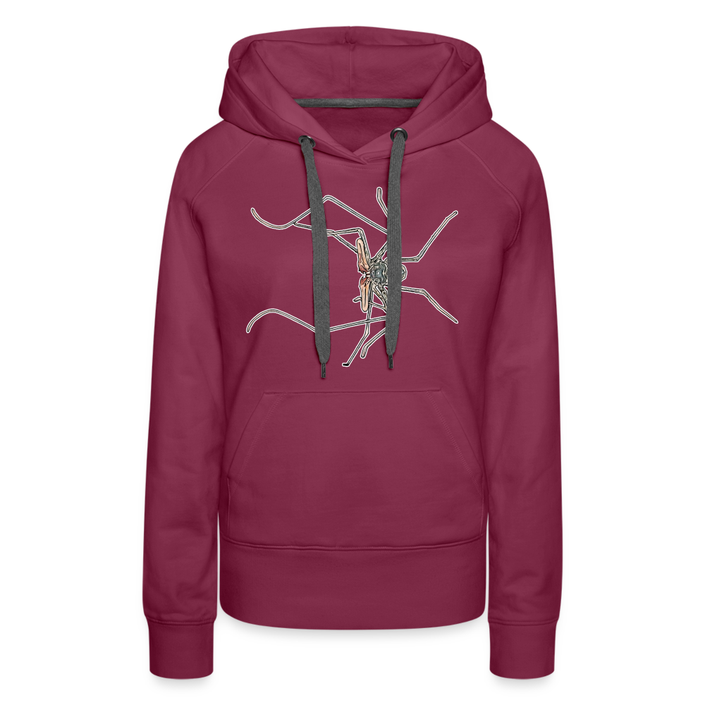 Frauen Hoodie Euphrynichus bacillifer - Bordeaux