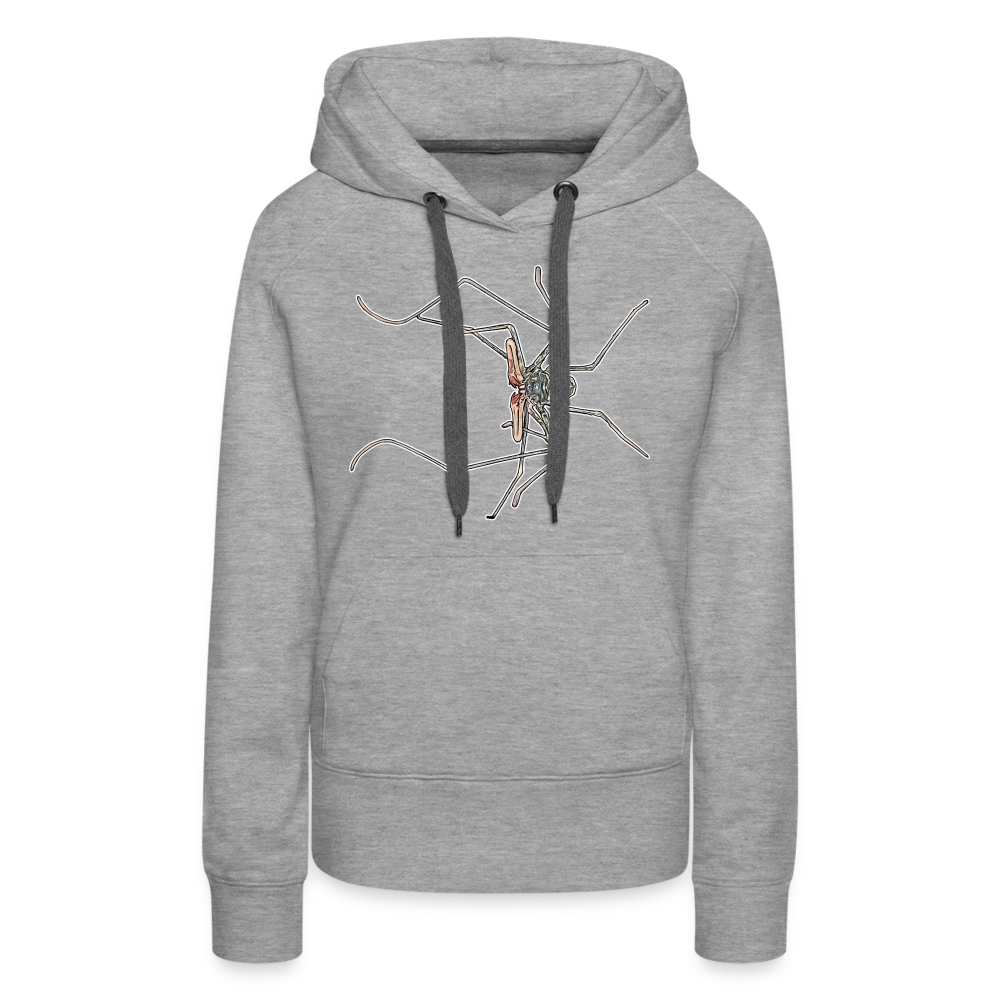 Frauen Hoodie Euphrynichus bacillifer - Grau meliert