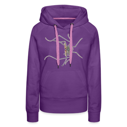 Frauen Hoodie Euphrynichus bacillifer - Purple