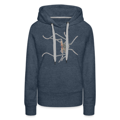 Frauen Hoodie Euphrynichus bacillifer - Jeansblau