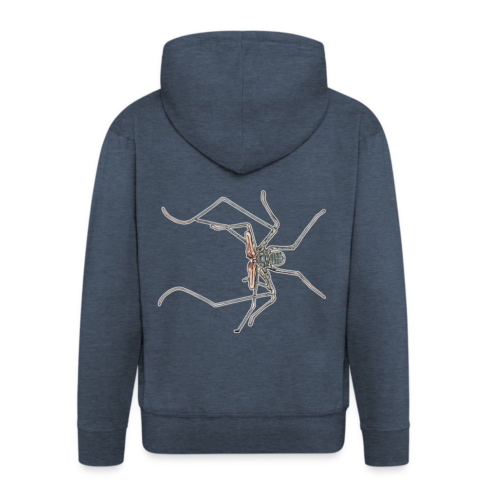 Männer Zip-Hoodie Euphrynichus bacillifer - Jeansblau