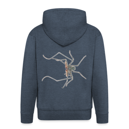 Männer Zip-Hoodie Euphrynichus bacillifer - Jeansblau