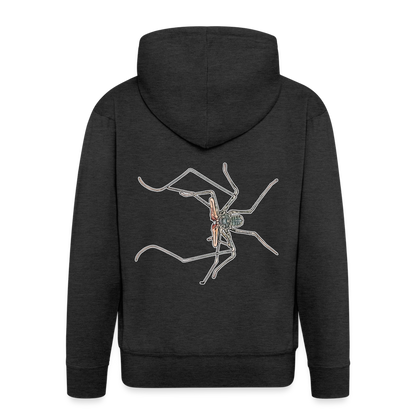 Männer Zip-Hoodie Euphrynichus bacillifer - Anthrazit