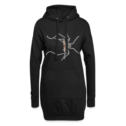 Hoodie-Kleid Euphrynichus bacillifer - Schwarz