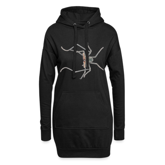 Hoodie-Kleid Euphrynichus bacillifer - Schwarz