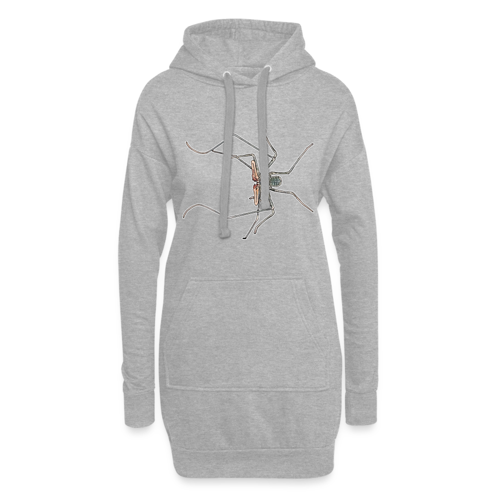 Hoodie-Kleid Euphrynichus bacillifer - Grau meliert