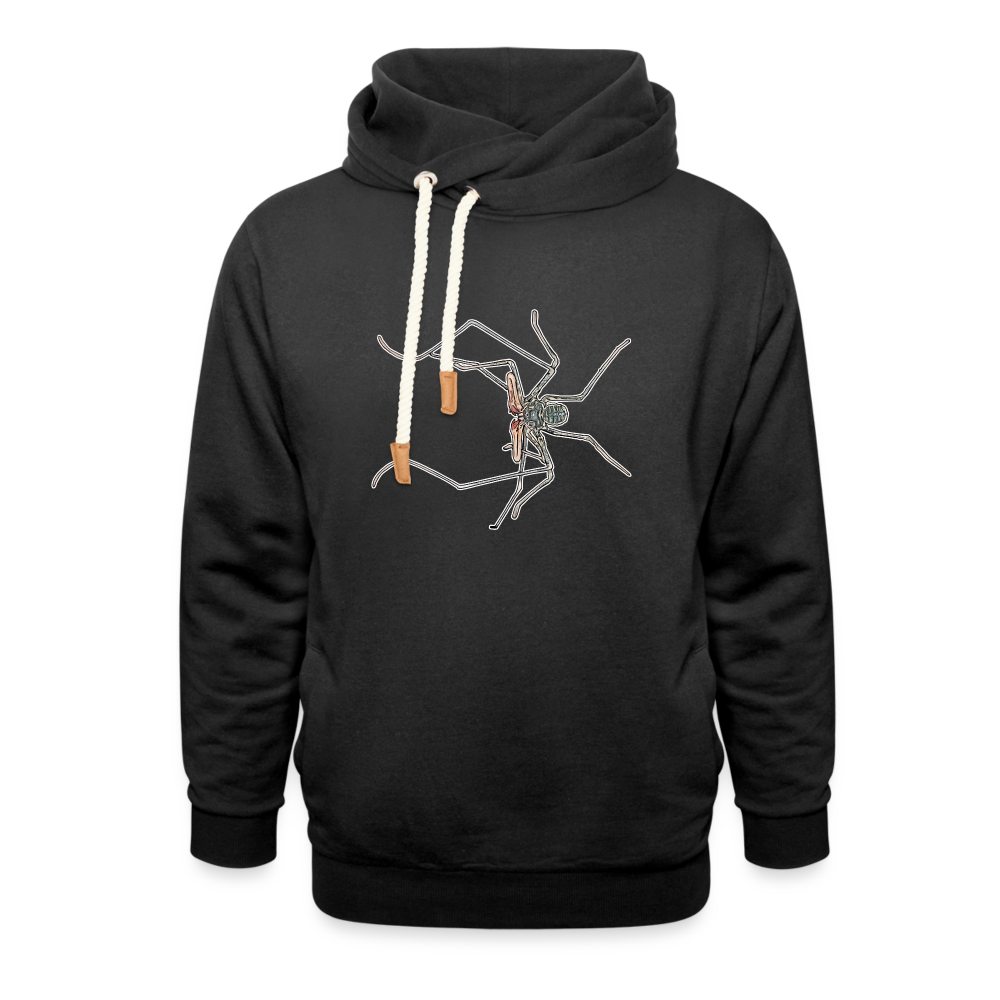 Unisex Schalkragen Hoodie Euphrynichus bacillifer - Schwarz