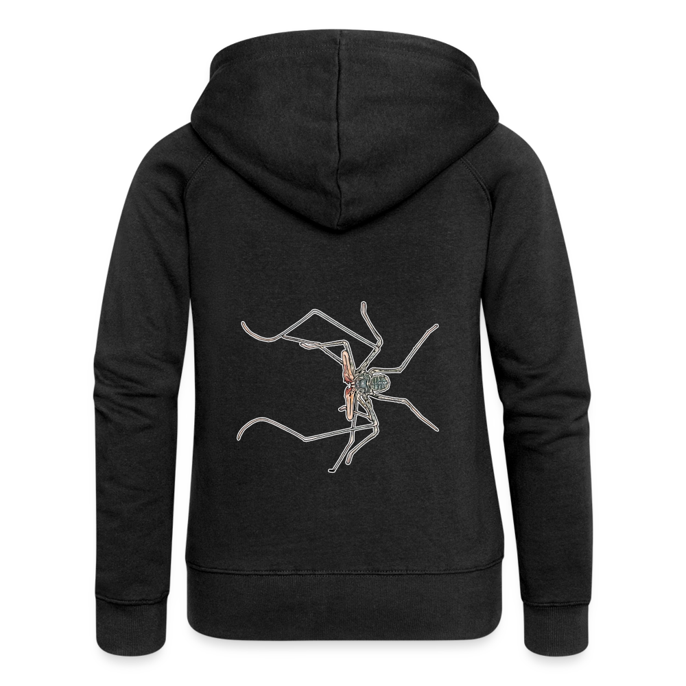 Frauen Zip-Hoodie Euphrynichus bacillifer - Schwarz