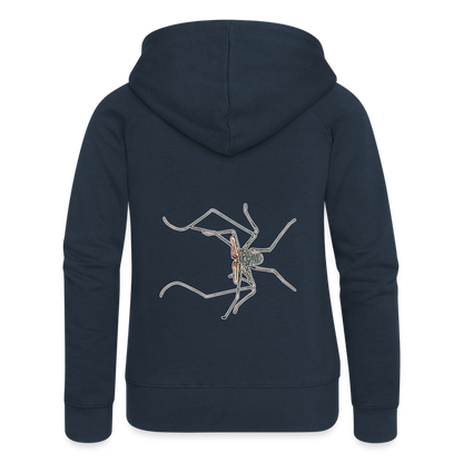 Frauen Zip-Hoodie Euphrynichus bacillifer - Navy