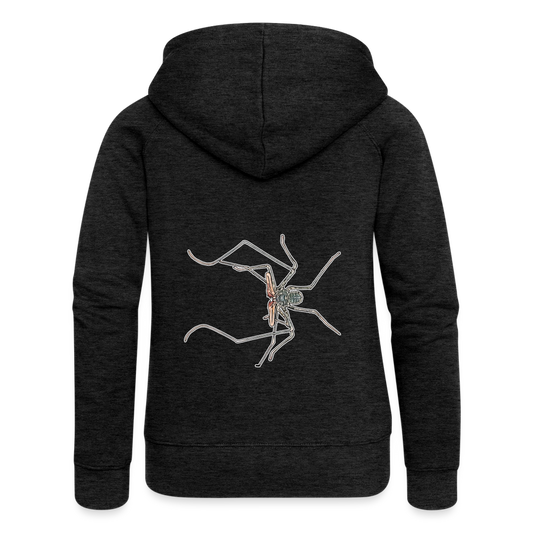 Frauen Zip-Hoodie Euphrynichus bacillifer - Anthrazit