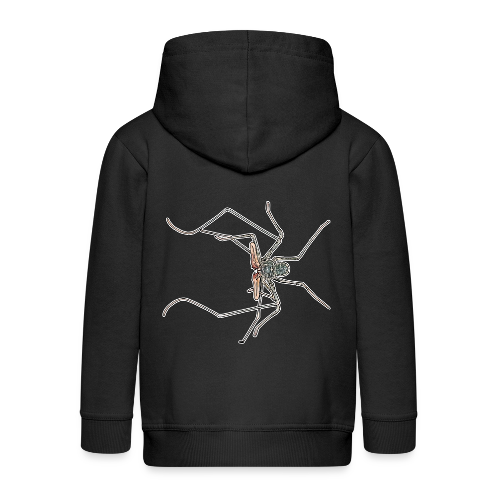 Kinder/ Teenager Zip-Hoodie Euphrynichus bacillifer - Schwarz