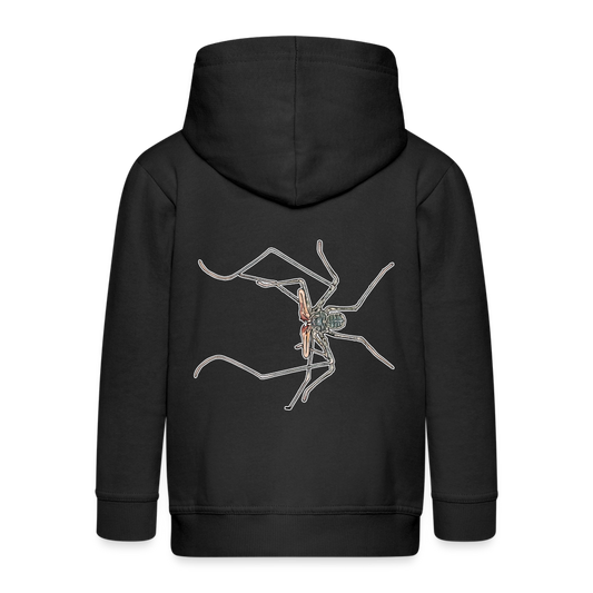 Kinder/ Teenager Zip-Hoodie Euphrynichus bacillifer - Schwarz
