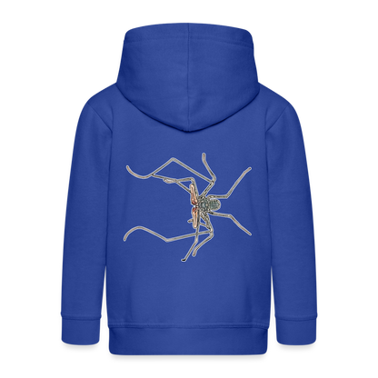 Kinder/ Teenager Zip-Hoodie Euphrynichus bacillifer - Royalblau