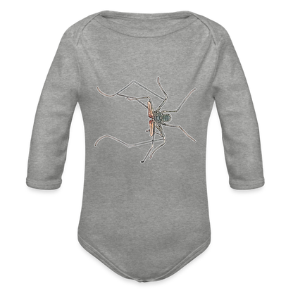 Baby Body lang - Grau meliert