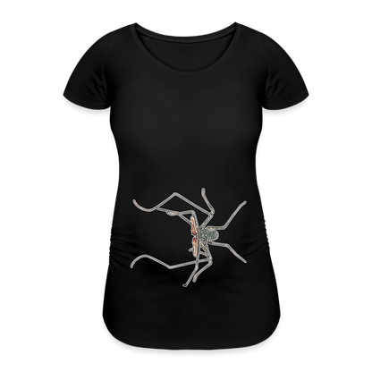 Frauen Schwangerschafts-T-Shirt Euphrynichus bacillifer - Schwarz