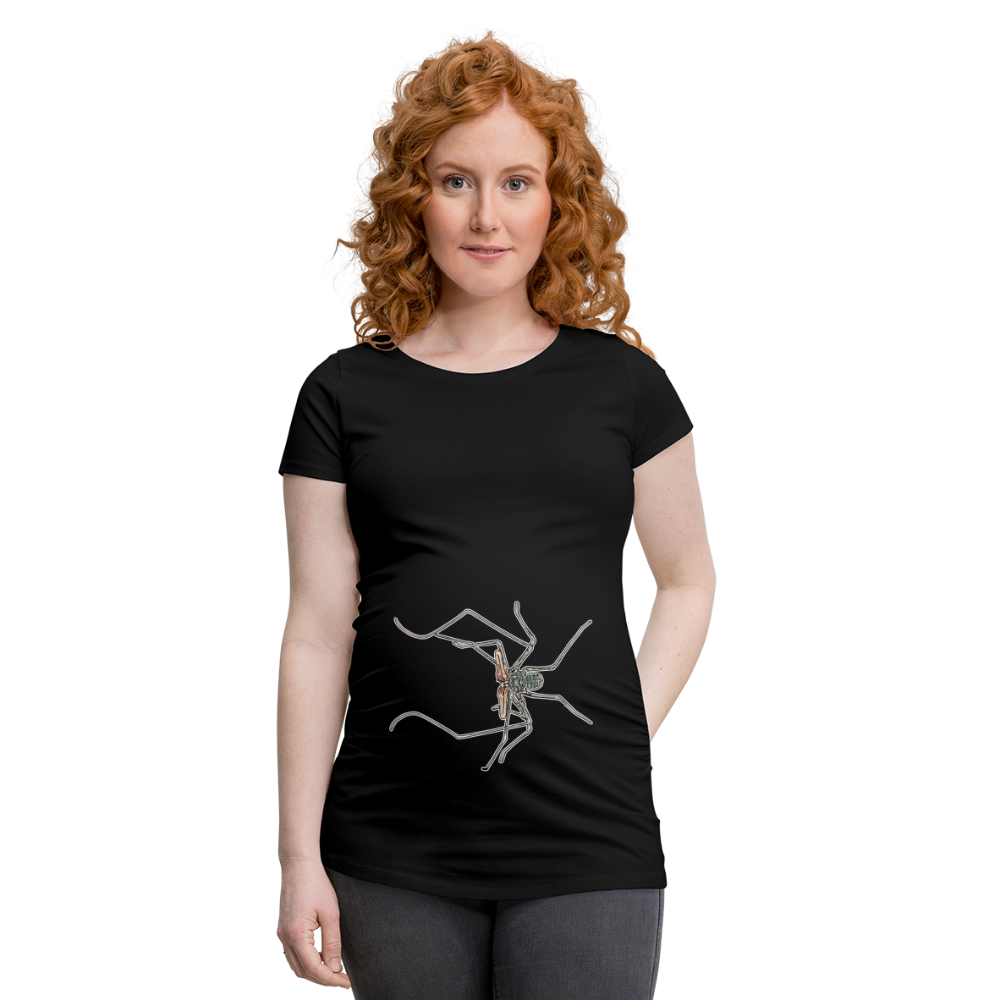 Frauen Schwangerschafts-T-Shirt Euphrynichus bacillifer - Schwarz