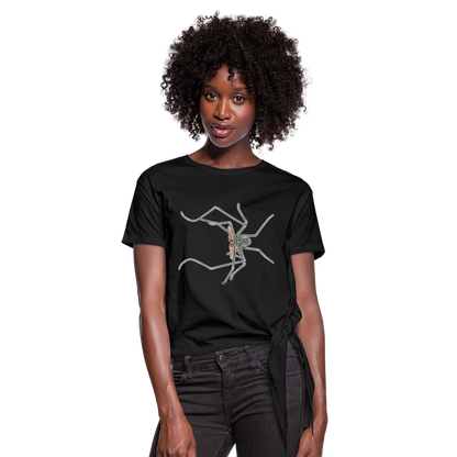 Frauen Knotenshirt Euphrynichus bacillifer - Schwarz