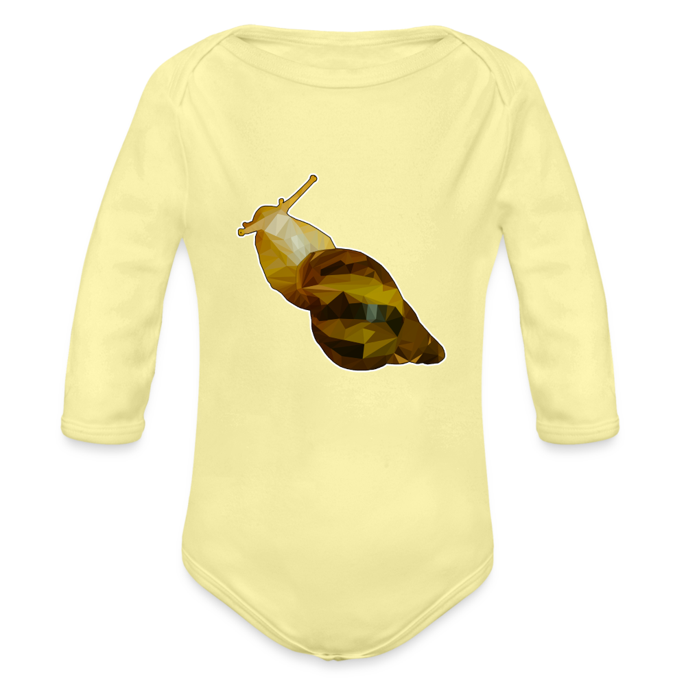 Baby Body lang Achatina reticulata Low Poly - Hellgelb