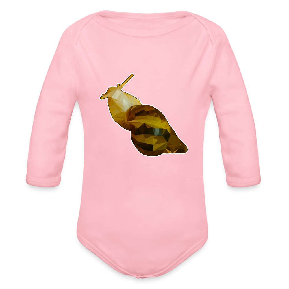 Baby Body lang Achatina reticulata Low Poly - Hellrosa