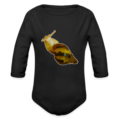 Baby Body lang Achatina reticulata Low Poly - Schwarz