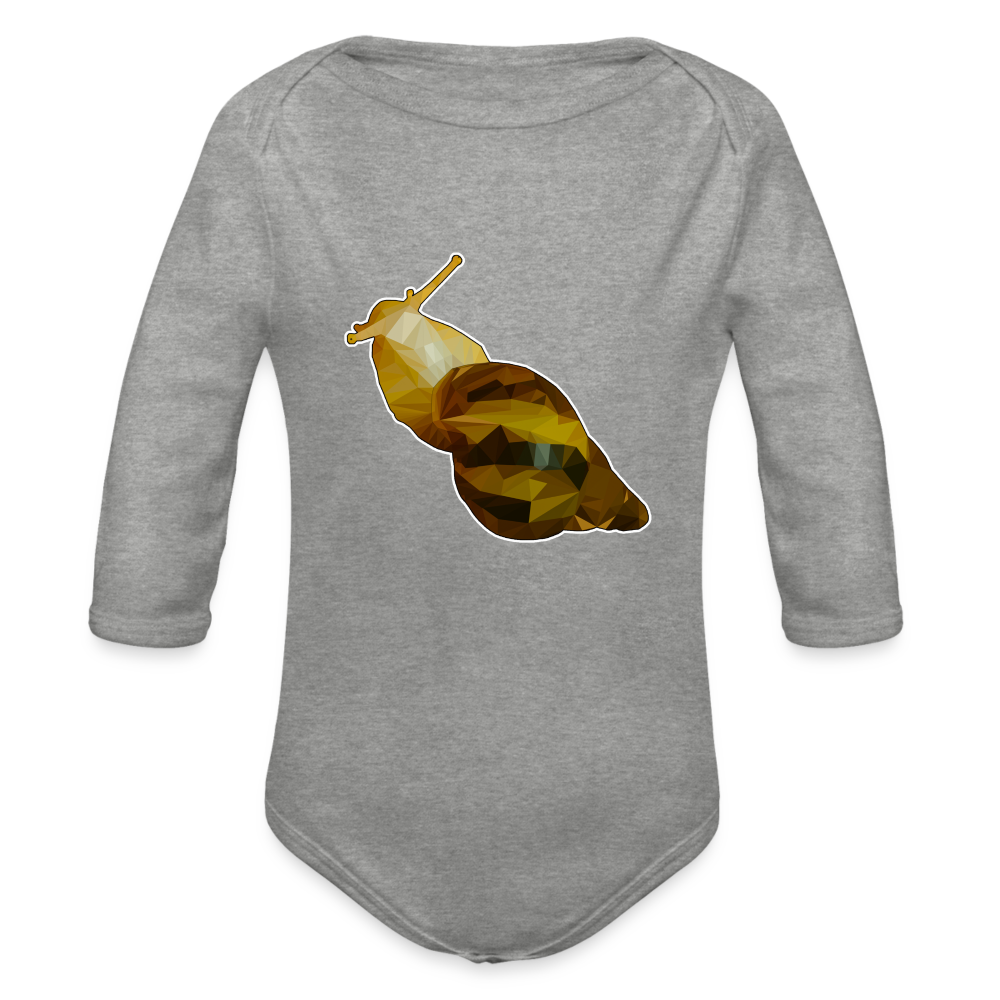 Baby Body lang Achatina reticulata Low Poly - Grau meliert