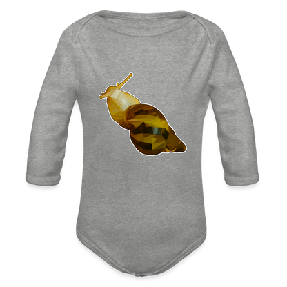 Baby Body lang Achatina reticulata Low Poly - Grau meliert