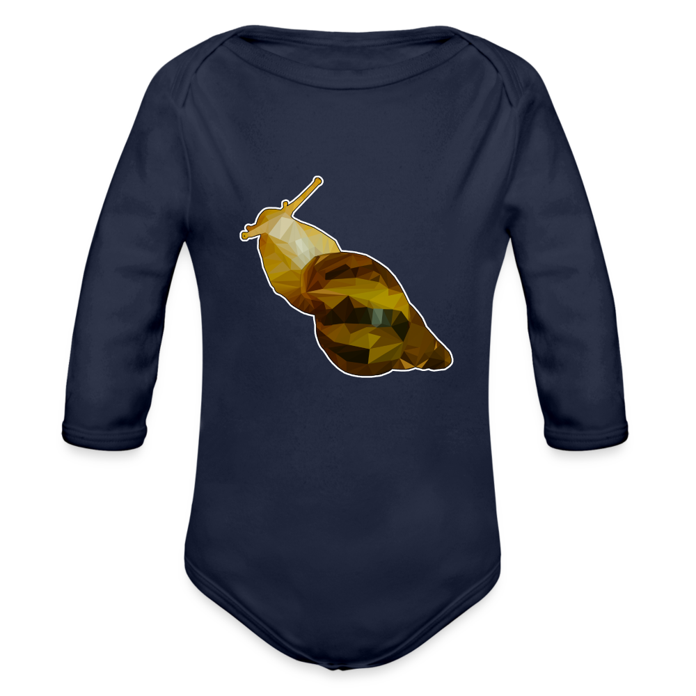 Baby Body lang Achatina reticulata Low Poly - Dunkelnavy