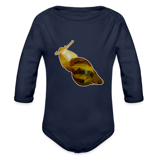 Baby Body lang Achatina reticulata Low Poly - Dunkelnavy